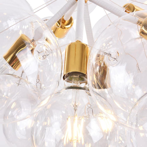 Glass Bubble Chandelier with Clustered Globes