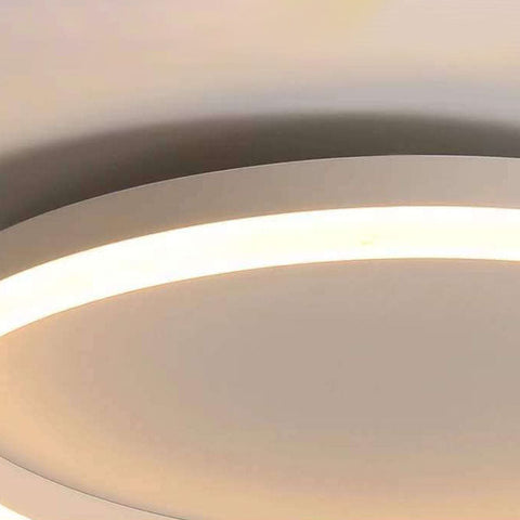 Circular LED Flush Mount Ceiling Light with Ring Design