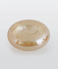 Amber Glass Globe Flush-Mount Ceiling Light