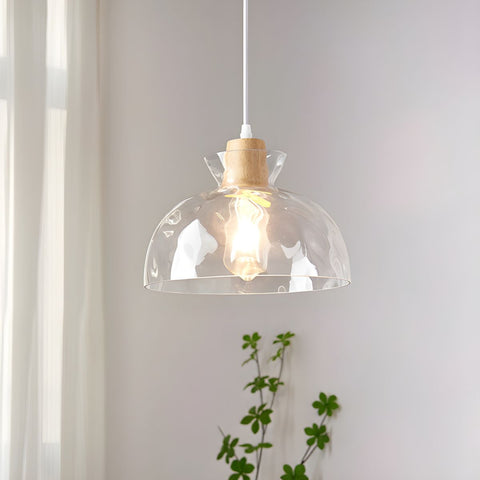 Pendant Light with Clear Glass Shade