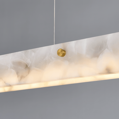 Linear Marble Pendant Light