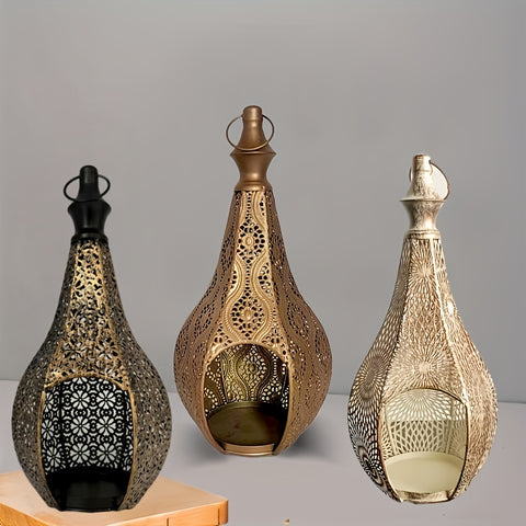 Moroccan Metal Lantern Table Lamp