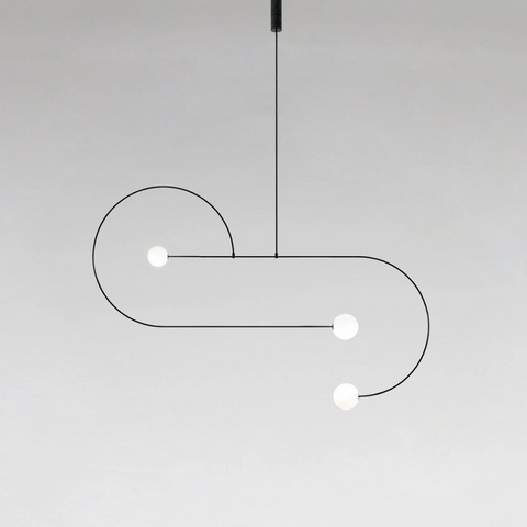 Mobile Arc Chandelier with Adjustable Hanging Globes