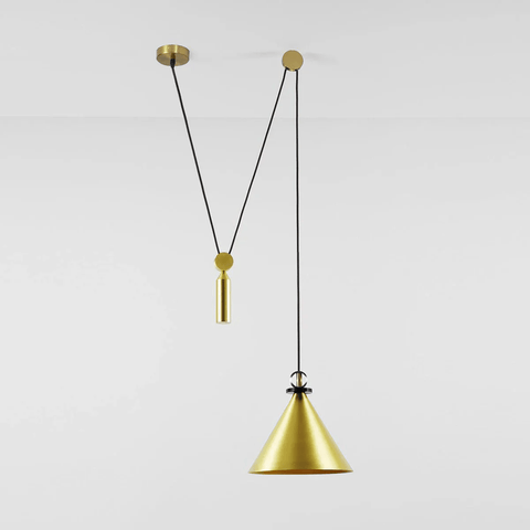 Geometric Multi-Pendant Chandelier with Adjustable Drops