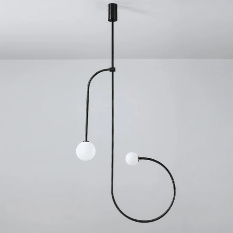 Mobile Arc Chandelier with Adjustable Hanging Globes
