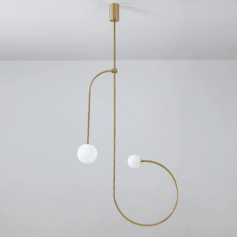 Mobile Arc Chandelier with Adjustable Hanging Globes