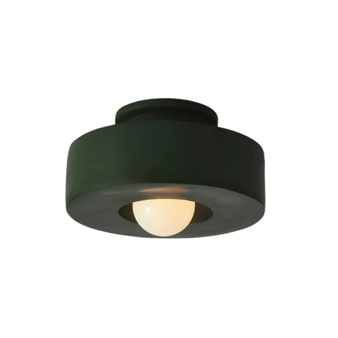 Ceiling Light with Layered Resin Form and Nordic LED Design