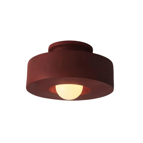 Ceiling Light with Layered Resin Form and Nordic LED Design