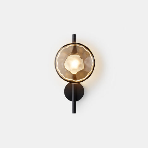 Wall Light with Round Glass Shade
