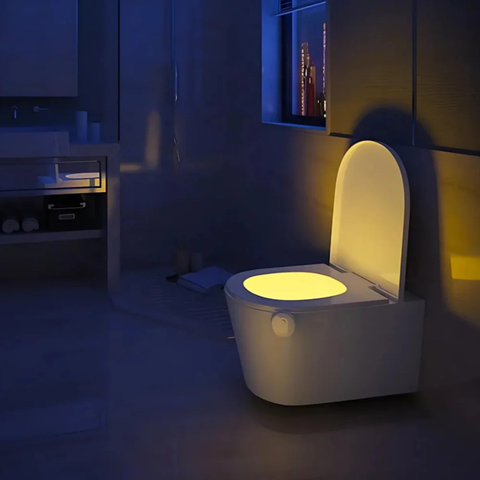 Motion Sensor Toilet Night Light with Eight Color Modes