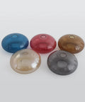 Amber Glass Globe Flush-Mount Ceiling Light