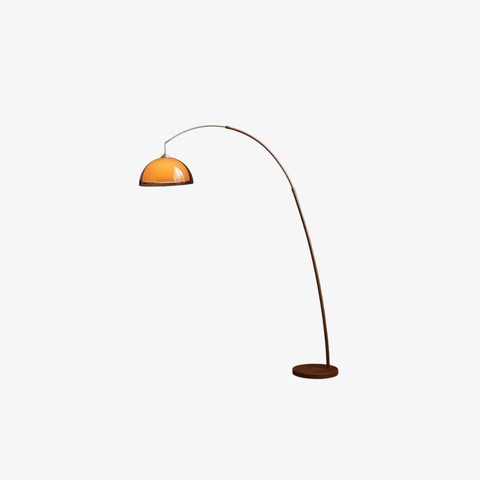 Adjustable Arc Floor Lamp with Acrylic Dome Shade