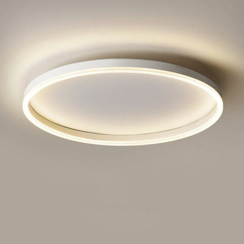 Circular LED Flush Mount Ceiling Light with Ring Design