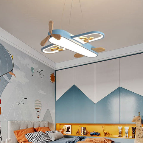 Airplane LED Pendant Light for Kids' Rooms