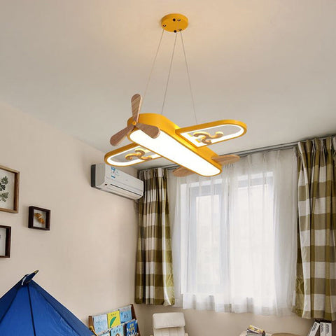 Airplane LED Pendant Light for Kids' Rooms