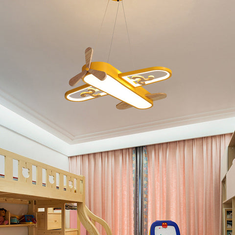 Airplane LED Pendant Light for Kids' Rooms
