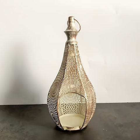 Moroccan Metal Lantern Table Lamp