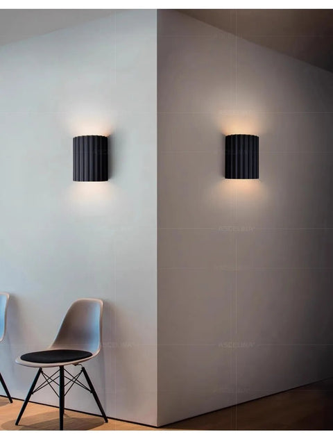 Modern Resin LED Wall Light with Sculpted Design for Indoor Ambient Lighting