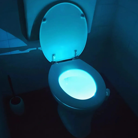 Motion Sensor Toilet Night Light with Eight Color Modes