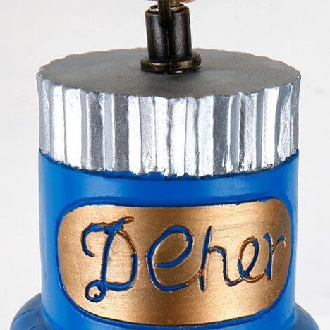 Bottle-Shaped Resin Pendant Light with Industrial Fixture