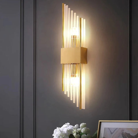 Crystal Wall Sconce with E14 Socket