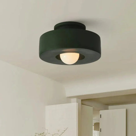 Ceiling Light with Layered Resin Form and Nordic LED Design