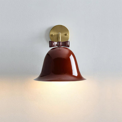 Bow-Shaped Mini Resin Wall Lamp for Bedroom or Hallway