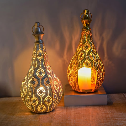 Moroccan Metal Lantern Table Lamp