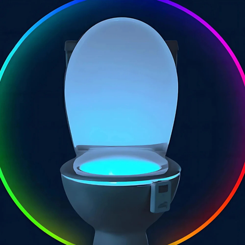 Motion Sensor Toilet Night Light with Eight Color Modes