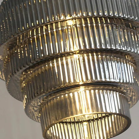 Tiered Glass Pendant Light
