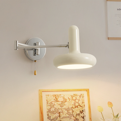 Iron Swing-Arm Wall Sconce with Directional Shade