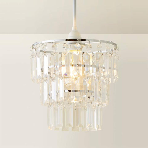 Traditional Crystal Tiered Pendant Light