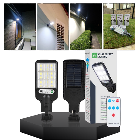 Solar Motion Sensor Outdoor Wall Light with Three Modes