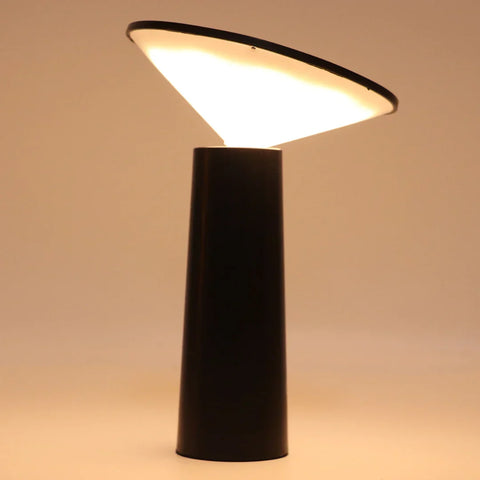 Minimalist Rechargeable LED Table Lamp with 360° Rotating Head and Dimmable Light