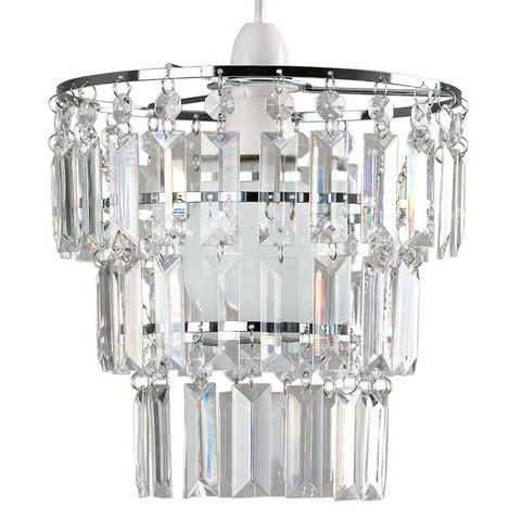 Traditional Crystal Tiered Pendant Light
