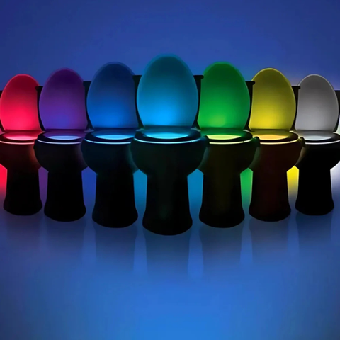 Motion Sensor Toilet Night Light with Eight Color Modes