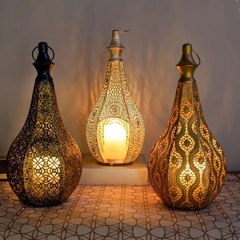 Moroccan Metal Lantern Table Lamp
