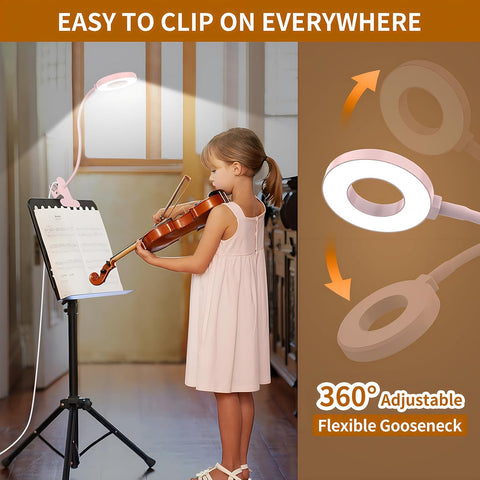 Clip-On LED Desk Lamps with Flexible Necks and Dimming