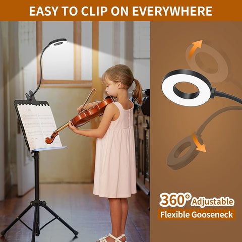 Clip-On LED Desk Lamps with Flexible Necks and Dimming