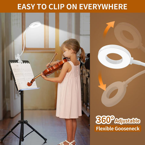 Clip-On LED Desk Lamps with Flexible Necks and Dimming