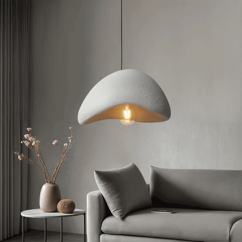 Sculpted Bouclé Pendant Ceiling Light