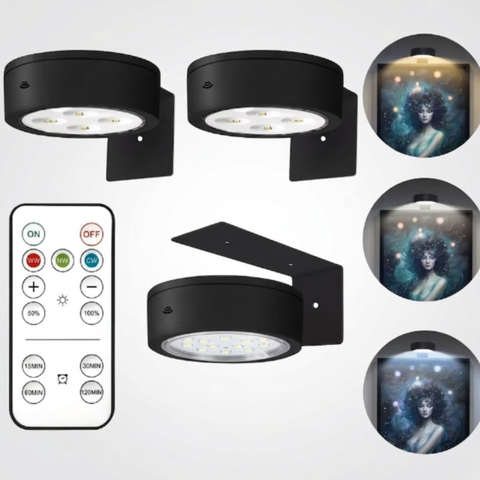 Magnetic Picture Lights with Remote and Adjustable Color Modes