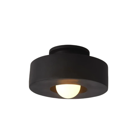 Ceiling Light with Layered Resin Form and Nordic LED Design