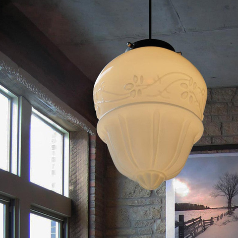 Frosted Glass Pendant Light Series with Adjustable Cord