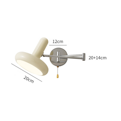 Iron Swing-Arm Wall Sconce with Directional Shade