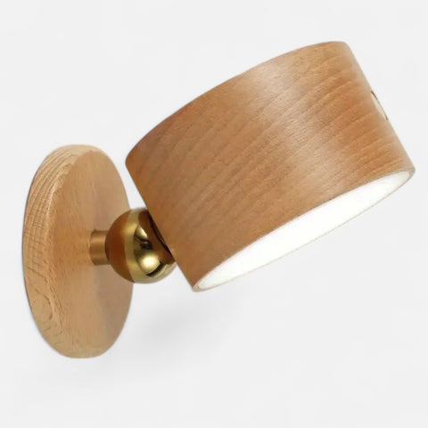 Modern Wooden Touch LED Wall Lamp