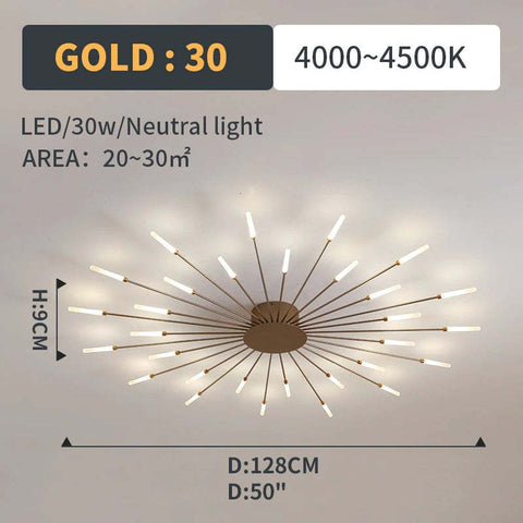 Starburst Multi-Arm LED Ceiling Light
