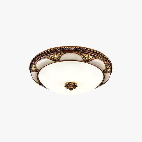 Vintage Floral Flush Mount Ceiling Light for Bedrooms and Hallways