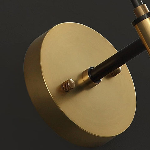 Brass Wall Sconce with Textured Crystal Shade