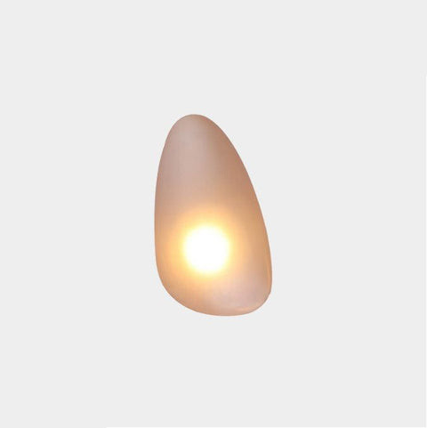Hand-Blown Bubble Glass Wall Lamp with Sculptural Shade